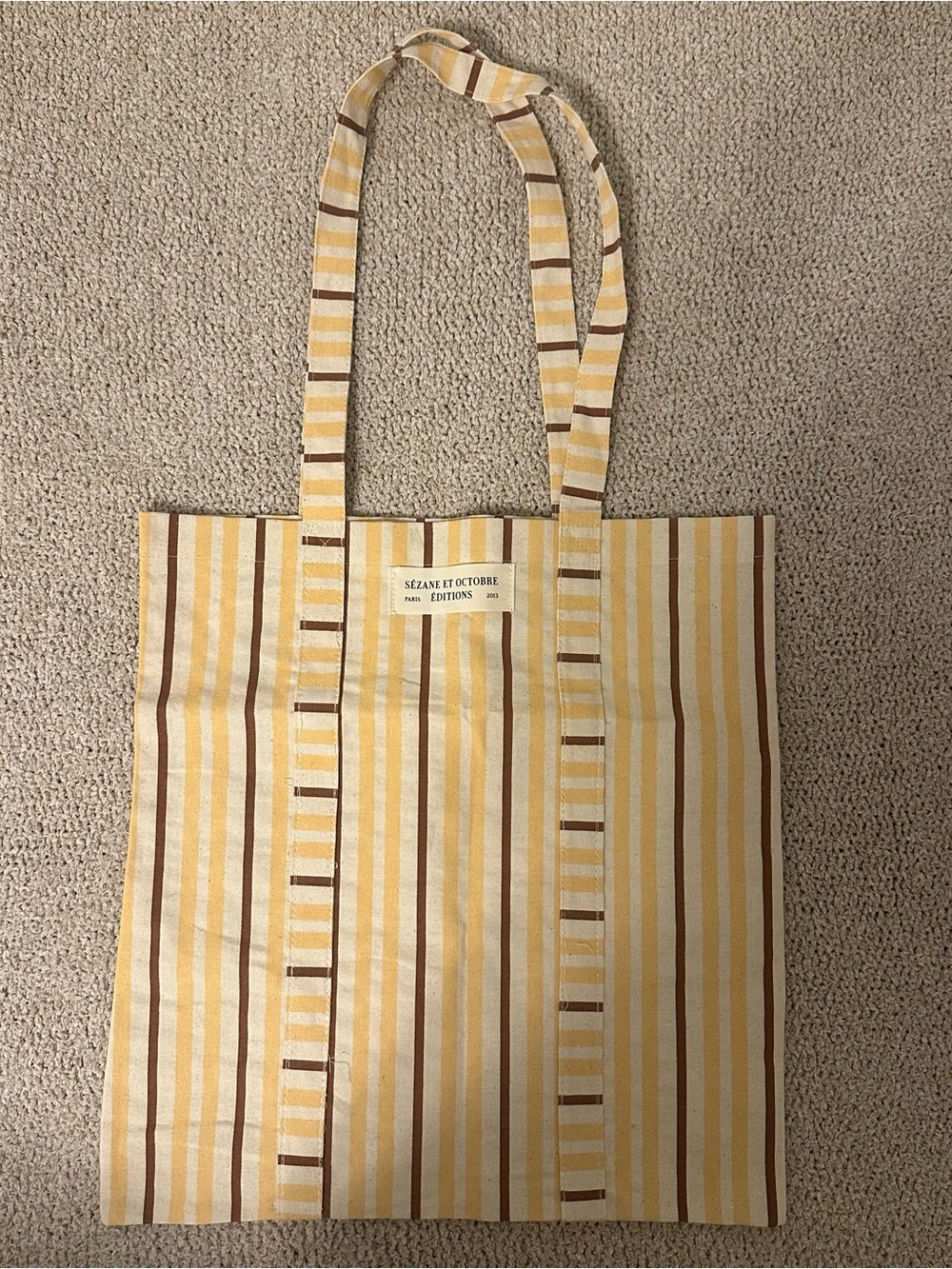 NWOT Sezane Striped Tote Bag